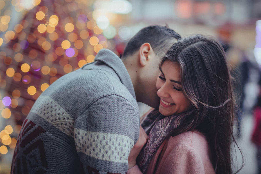 mujer feliz